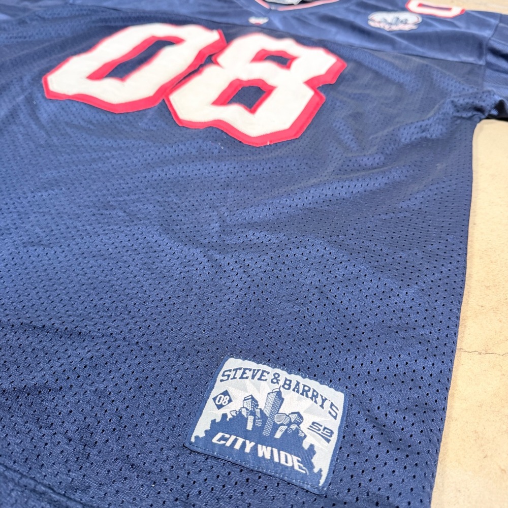 Steve & Barrys Athletic‎ Dept Mens XXXL Jersey 08 Navy Blue Polyester - Picture 3 of 5